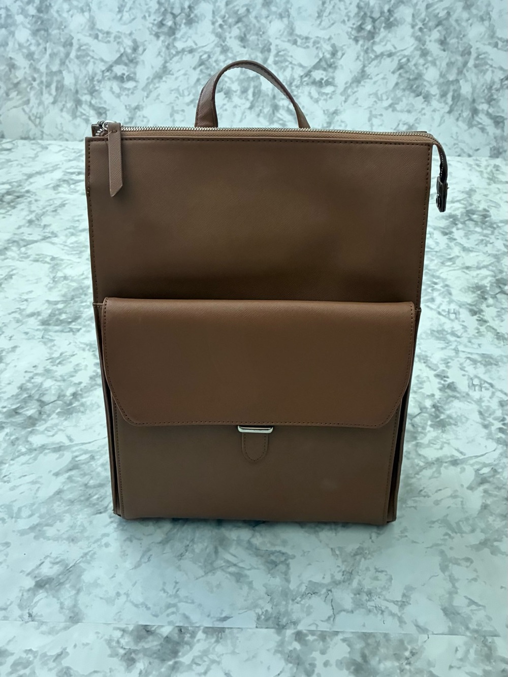 Samsonite Women's Executive Brown Leather Convertible Backpack